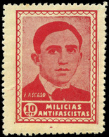 Ed. ** 1734 “10Cts. F.Ascaso” - Spanish Civil War Labels