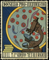 Ed. ** 1972 “Pro Cultura” (Microscopio).Muy Raro - Vignetten Van De Burgeroorlog