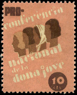 Ed. * 2921 “Pro Conferencia Dona Jove” Raro - Spanish Civil War Labels