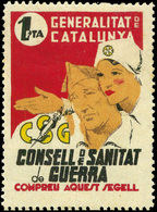 Ed. ** 2970 “Consell De Sanitat De Guerra 1Ptas” - Vignettes De La Guerre Civile