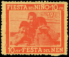 Ed. ** 2393 “Festa Del Nen. 10Cts.” - Spanish Civil War Labels