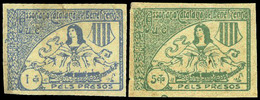 Ed. * 3436 Edifil + 1 Céntimo. Sin Cat. En Edifil “Pels Presos” Rarísimo - Spanish Civil War Labels