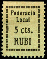 Ed. * All. 1 Barcelona.RUBI. “Federació Local 5Cts” - Vignettes De La Guerre Civile