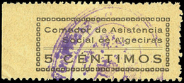 Ed. 0 All. 6 Cádiz. ALGECIRAS. Raro - Vignetten Van De Burgeroorlog