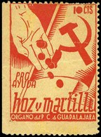 Ed. ** 2 GUADALAJARA. Muy Raro. - Spanish Civil War Labels