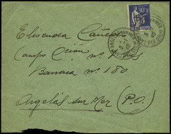 1940. “Camp Argeles Sur Mer 05-01-40” Con Remite “Barrca 180” Y Cda Al Mismo Sitio Pero A Otra Recluida - Franchigia Militare