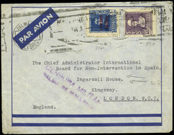 Ed. 846-858 - Rodillo “Palma 15/03/39” A Londres Y Dirigida Al “Administrador Internacional De La Mesa…" - Emisiones Nacionalistas