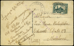 Ed. T.P. 806 Postal Cda Por Un Legionario Italiano En El Frente De Sigüenza A Marchena (Sevilla) 3/3/1937 - Brieven En Documenten