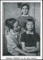 T.P. 1963. Francia “Madame Grimau Et Ses Deux Enfants Editee Par Le Scours Populaire Français” Muy Rara. - Storia Postale