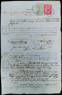 1894. Documento De La Iglesia De Ascenso Pipian, Con Uso Sello Correos (127(2)) Como Uso Fiscal - Cuba (1874-1898)