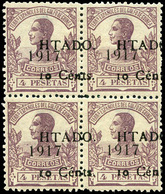 Ed. *** 125 Bl.4 Centraje Lujo. Rarísima En Esta Condición - Guinea Española