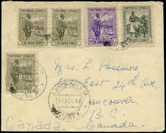 Ed. 264-265 - Carta Cda De Akorenan A Canadá. (Rara Salida Y Destino). Preciosa. - Spanish Guinea