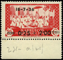 Ed. *** 161 Borde Hoja. Lujo. Cat. 86€ - Spanish Morocco