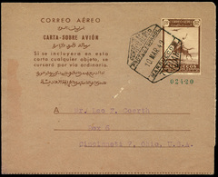 Ed. 0 Aerograma 1 - Con Fechador “Correo Aereo.Protectorado Español 10/3/47. Tetuan” - Marocco Spagnolo