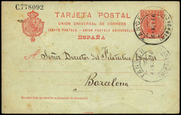 Ed. 0 Entero Postal 42A - Cdo De “Tánger 06/Nov/66” A Barcelona. Rarísimo Cdo A España - Altri & Non Classificati
