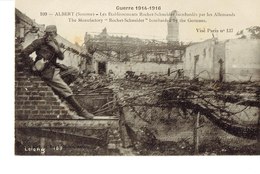 Cpa Grande Guerre , Albert Les établissements Robert Schneider Bombardés. - Albert