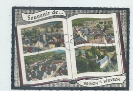 Brinon-sur-Beuvron (58) : 4 Vues Aériennes Dans Livre Env 1963 (bords Noires) GF. - Brinon Sur Beuvron