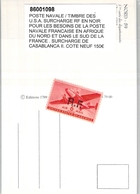 LIBERATION TIMBRE POSTE NEUF SANS CHARNIERE NAVALE USA SURCHARGE RF DE CASABLANCA TYPE II - Liberation