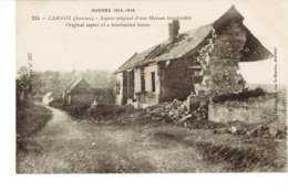 Cpa Grande Guerre , Carnoy,maison Bombardée. - Other & Unclassified