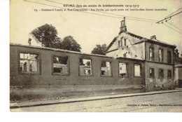 Cpa Grande Guerre ,Reims Bd Lundy Et Rue Courmeaux.Ecrite. - Reims