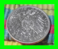 PREUSSEN - WILHELM II DEUTSCHER KAISER KÖNIG V. PREUSSEN ZWEI MARK - AÑO 1907- CECA - A - 2, 3 & 5 Mark Plata