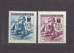 Bohemia & Moravia 1942 MNH ** Mi 111-112 Sc B13-14 Red Cross III. Rote Kreuz III. German Occupation. - Nuovi