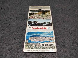 ANTIQUE MATCHBOX MATCHES LABEL ADVERTISING CANADIAN PACIFIC AIRLINES CANADA - Luciferdoosjes