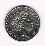 &   AUSTRALIE   20 CENTS  2001 - 20 Cents