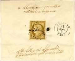 PC 2894 / N° 1 Càd T 15 SEZANNE (49) Sur Lettre Locale. 1853. - TB. - 1849-1850 Cérès
