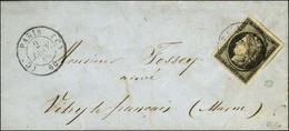 Càd (C) PARIS (C) 60 2 JANV. 49 / N° 3 Belles Marges Sur Lettre Avec Texte Daté Du 2 Janvier 1849 Pour Vitry Le François - 1849-1850 Cérès