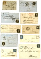 Lot De 14 Lettres + 1 Devant. 1849 à 1853. - TB. - 1852 Louis-Napoleon