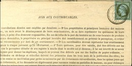 Càd T 22 PRECIGNE (71) / N° 11 Sur Avertissement. 1862. - SUP. - R. - 1853-1860 Napoléon III