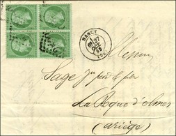 GC 2598 / N° 20 Bloc De 4 Càd T 17 NANCY (52). 1869. - TB. - R. - 1862 Napoleon III