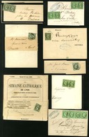 Lot De 29 Lettres Avec Emission Empire Dentelé. - TB. - 1862 Napoléon III.