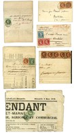 Lot De 28 Lettres De L'Emission Empire Lauré Dont 1 Ballon Monté. - TB. - 1863-1870 Napoléon III Lauré