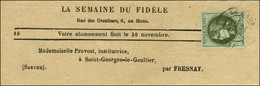Càd T 17 LE MANS (71) / N° 39 Sur Bande D'imprimé Pour Fresnay. 1871. - TB. - R. - 1870 Ausgabe Bordeaux