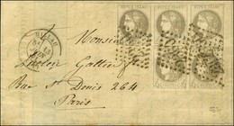 GC 2360 / N° 41 Bande De 3 (1 Ex. Infime Def) + Paire Càd T 17 MILLAU (11). 1871. - TB / SUP. - R. - 1870 Ausgabe Bordeaux