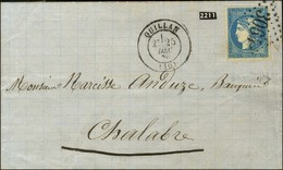 GC 3064 / N° 44 Belles Marges Càd T 17 QUILLAN (10). 1870. - TB / SUP. - R. - 1870 Ausgabe Bordeaux