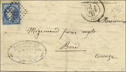 GC 2049 / N° 45 Nuance Bleue Outre Mer, Belles Marges Càd T 17 LIMOGES (81). 1871. - TB / SUP. - R. - 1870 Emisión De Bordeaux