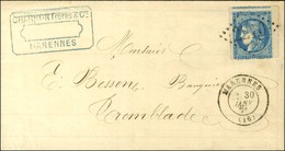 GC 2210 / N° 46 Piquage De Marennes Càd T 17 MARENNES (16). 1871. - TB. - 1870 Emisión De Bordeaux