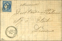 GC 1705 / N° 46 Càd T 23 GRANNE (25). 1871. - SUP. - 1870 Ausgabe Bordeaux