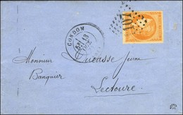 GC 1107 / N° 48 Jaune Orange Càd T 17 CONDOM (31) Sur Lettre Pour Lectoure. 1871. - TB / SUP. - 1870 Bordeaux Printing