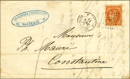 GC 5055 / N° 48 (variété 4 Large) Càd MARSEILLE / BOÎTE MOBILE Sur Lettre De Marseille Pour Constantine. 1871. - SUP. -  - 1870 Emissione Di Bordeaux