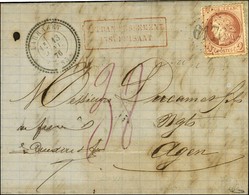 GC 6176 / N° 51 Càd T 24 LARRAZET (85) Sur Lettre Territoriale Insuffisamment Affranchie Pour Agen Taxée 38c. 1876. - TB - 1871-1875 Ceres