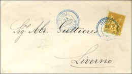 Càd T 22 Bleu TRIPOLI / BARBARIE / N° 92 Sur Lettre Pour Livourne. 1882. - TB / SUP. - 1876-1878 Sage (Tipo I)