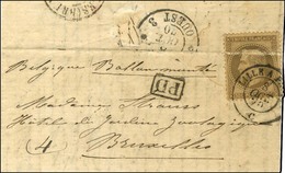 Lettre Avec Texte Daté De Paris Le 3 Octobre 1870 Pour Bruxelles, Au Recto Càd LILLE A PARIS 8 OCT. 70 / N° 30 (pli à La - Krieg 1870