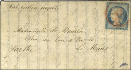 Càd Rouge PARIS (SC) 28 OCT. 70 / N° 37 (infime Def) Sur Lettre Pour Le Mans, Au Verso Càd D'arrivée 3 NOV. 70. LE COLON - Guerre De 1870