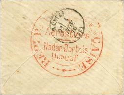 GC 878 (Chaumont En Bassigny) / N° 29 Sur Lettre Pour Nantes, Au Verso Cachet Rouge Des Aérostiers RÉPUBLIQUE FRANCAISE  - Krieg 1870