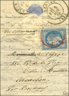 Càd Rouge PARIS (SC) 3 NOV. 70 / N° 29 Sur Lettre Pour Arcachon, Au Verso Càd De Passage T 17 NANTES (42) 5 NOV. 70 Et C - Krieg 1870