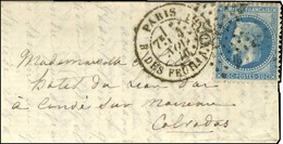 Etoile 38 / N° 29 Càd PARIS / R. DES FEUILLANTINES 4 NOV. 70 Sur Lettre Pour Condé Sur Noireau, Au Verso Càd D'arrivée 9 - War 1870